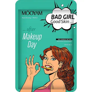 Pleťová maska MOOYAM - Pleťová maska Bad Girl Good Skin „After Makeup Day” – 25 ml