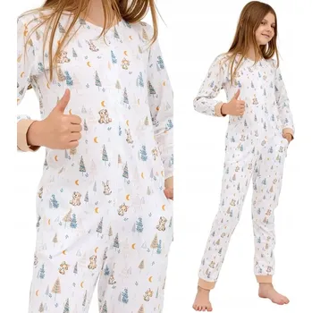 Dívčí pyžamo Dívčí overal Cornette 955/194 Fox 2 vel. 158/164 s kapsami na spaní