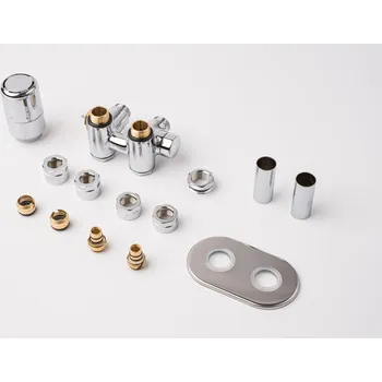 Radiátor P.m.h. Termostatický ventil kombinovaný Nura 6x7 cm chrom NUR-L-C