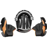 lícnice a klobouk pro přilby Cross Cup Two/Sonic Junior, CASSIDA, dětská (černá/šedá/oranžová, vel. L) (M142-1712-L) (M142-1712-L)