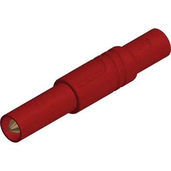 Krokosvorka Hirschmann Test a Measurement LAS S G bezpečnostní lamelová zástrčka zástrčka, rovná Ø pin: 4 mm červená 1 ks