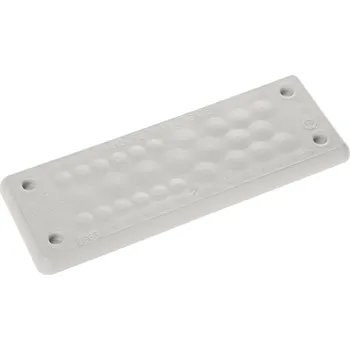 Trelleborg MH-24 F27-1 LIGHT GREY UL94 V-0 IP65 | TPE | Screw TPE, šedá, 1 ks