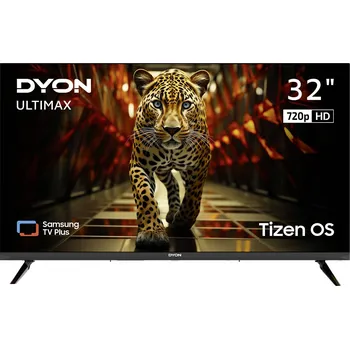 Televizor Dyon Ultimax 32H-TI-W LED TV, 80 cm 32 palec, F (A - G), DVB-C, DVB-S2, DVB-T, DVB-T2, HD ready, Smart TV, WLAN, černá