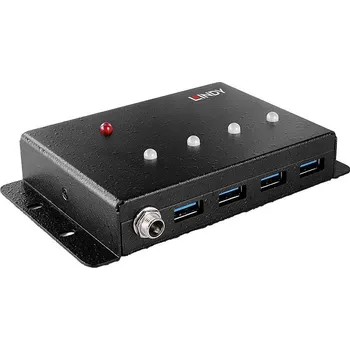 USB hub LINDY 443492 USB Hub 4 porty USB-A USB&nbsp;3.0 5 GBit/s černá 443492