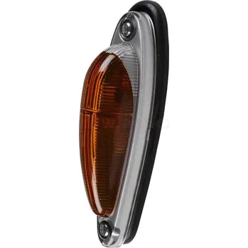 Směrový světlomet boční blikač žlutý/stříbrný CLASSIC, L=P (5793915) (5793915)