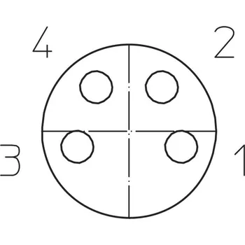 Lutronic 0800 04 301 2m upravený zástrčkový konektor pro senzory - aktory, 1030, piny: 4, 2.00 m, 1 ks
