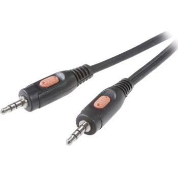 Audio kabel SpeaKa Professional SP-7870372 jack audio kabel [1x jack zástrčka 3,5 mm - 1x jack zástrčka 3,5 mm] 30.00 cm černá