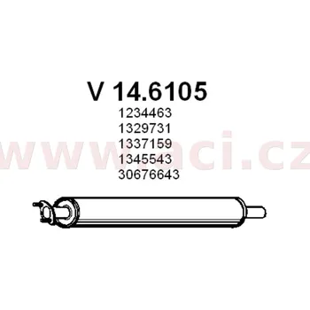 Střední díl výfuku střední díl výfuku ASSO/VENEPORTE (V 14.6105) (V 14.6105)