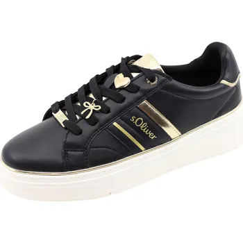 Dámské tenisky s.OLIVER Dámské černé tenisky s.OLIVER, model 2177773.99D5 black/gold Velikost: 38