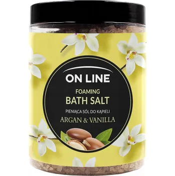 Koupelová sůl On Line Pěnivá Sůl do koupele Argan & Vanilka