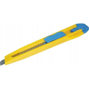Pracovní nůž Nůž DONAU 9 mm, plastový, s aretací, modro-žlutý