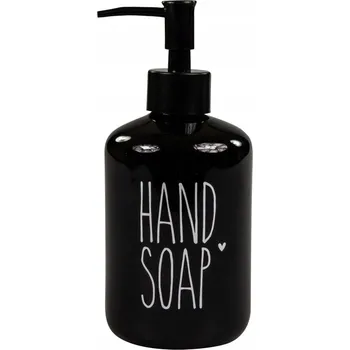 Dávkovač mýdla Ruční dávkovač mýdla stojící Bastion Collections 500 ml bílý, černý
