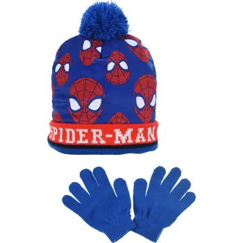 Pokrývka hlavy ČEPICE A RUKAVICE SPIDERMAN vh 4082 modrá Velikost: 52