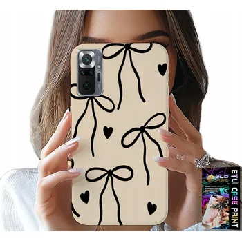 Pouzdro na mobilní telefon POUZDRO PRO XIAOMI NOTE 10 PRO - BÉŽOVÉ MAŠLIČKY MÓDNÍ STUHA