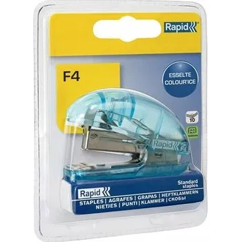 Kancelářská sešívačka mini Rapid Colour'Breeze F4 modrá, až 10 listů