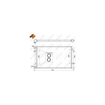 Motor automobilu Chladič, chlazení motoru NRF (53404)