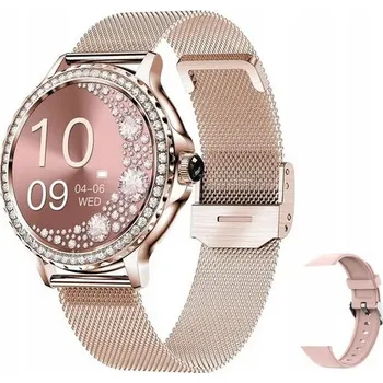 Hodinky Dámské hodinky CHYTRÉ HODINKY RUBICON růžové zlato 360x360 SMS KROKY PULS HOVORY