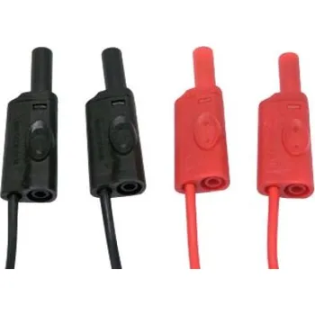 Měřicí kabel Chauvin Arnoux Zkušební vodič, Černá, Červená 20A, délka kabelů: 2 m, 600 V, úroveň kategorie: CAT III