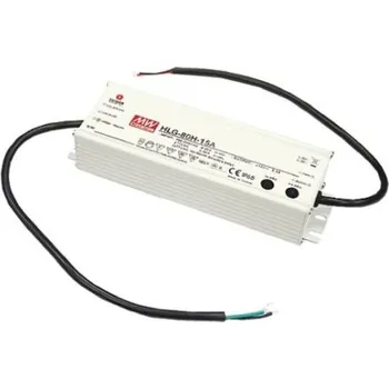 Napájecí zdroj pro osvětlení Budič LED HLG-80H-24B 24V 3.4A 81.6W ztlumování: 1–10 V PWM odpor IP67 konstantní napětí MEAN WELL