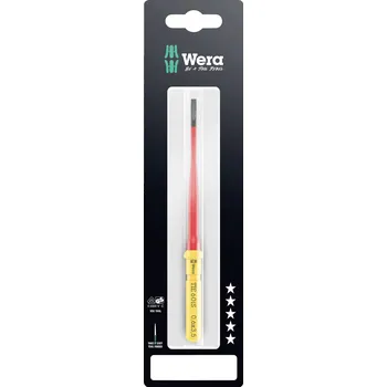 Šroubovák Wera Kraftform Kompakt VDE 60 iS 0,6x3,5x157 mm TIE SB pro elektrotechniky plochý výměnné bity s rukojetí 3.5 mm