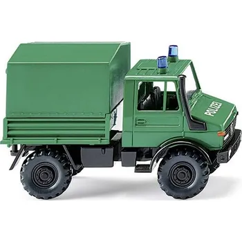 Modelová železnice Wiking 037404 H0 model nákladního vozidla Mercedes Benz Policejní vůz Unimog u 1700