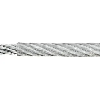 Lano ocelové lano pozinkované (Ø x d) 4 mm x 100 m dörner plus helmer 190045 šedá