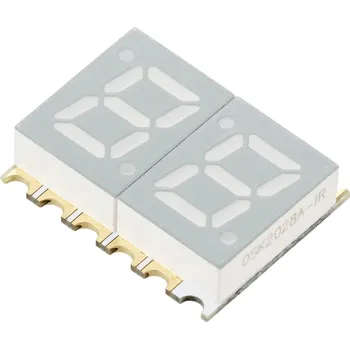 Polovodič TRU COMPONENTS SMD LED žlutozelená 6 mcd 2-místný displej