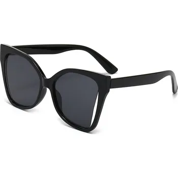 Sluneční brýle Techsuit - Sluneční brýle (5335) - pro ženy s PC obroučkou a čočkami, tvar motýla - černá / šedá