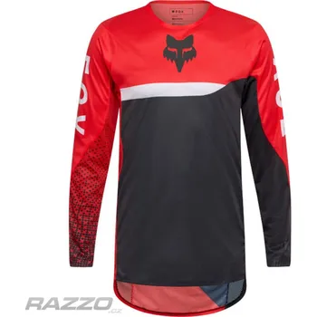 Moto oblečení Pánský MX dres FOX FlexAir Fracture Jersey Flo Red 2026 XL