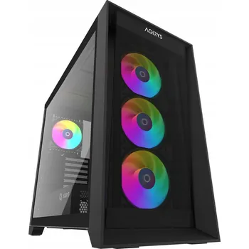 PC skříň Počítačová Skříň AQIRYS XO-1 Midi Tower černý