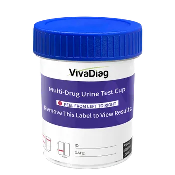 Diagnostický test 25x VivaDiag pohárkový test z moči na 7 drog s kontrolou manipulace s močí