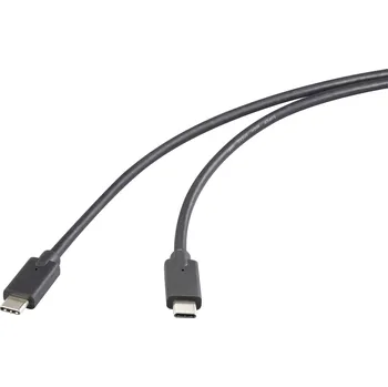 Mobilní telefon Renkforce Kabel USB-C USB 3.2 Gen2x2 USB-C ® zástrčka, USB-C ® zástrčka 2.00 m černá krytí TPE RF-6609644