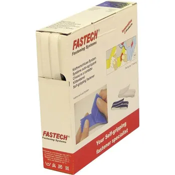 Zip FASTECH® B10-SKL000010 pásek se suchým zipem, zalepení hotmelt , háčková a flaušová část, (d x š) 10 m x 10 mm, bílá, 10 m