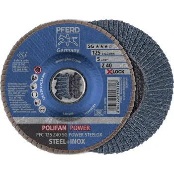 Brusný kotouč PFERD TOOLS 67784126 vějířovitý brusný kotouč Průměr 125 mm 10 ks