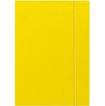 Desky s gumou Barbara A4 žluté lakované 10 ks