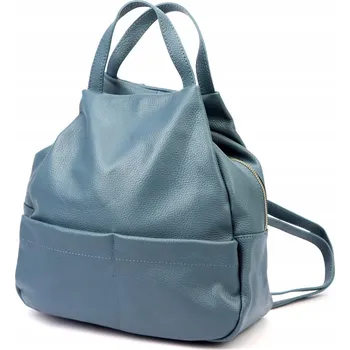 Městský batoh STYLOVÝ MÓDNÍ MĚSTSKÝ DÁMSKÝ BATOH Z PRAVÉ KŮŽE