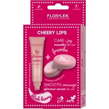 Péče o rty Sada třpytivého séra na rty BLINK BERRY a balzám na rty FRAMBO - Floslek