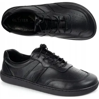 Dámské tenisky DÁMSKÉ BAREFOOT BOTY KOŽENÉ MINIMALISTICKÉ ŠIROKÉ ARIA černé 37