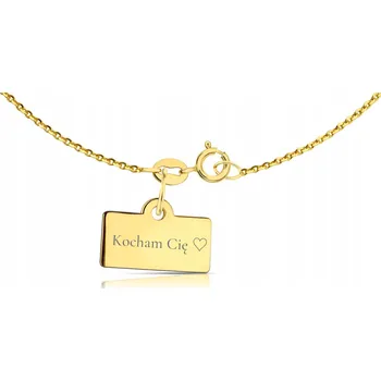 Přívěsek ZLATÝ PŘÍVĚSEK NA ŘETÍZEK S MOŽNOSTÍ GRAVÍROVÁNÍ