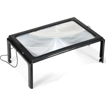Lupa Čtecí lupa A4 v rámečku s LED světlem 2121