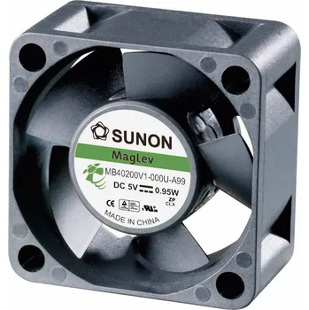 Průmyslový ventilátor Sunon MF40200V2-1000U-A99 axiální ventilátor, 5 V/DC, 13.08 m³/h, (d x š x v) 40 x 40 x 20 mm, MF40200V2-1000U-A99