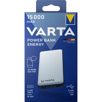 Powerbanka Záložní zdroj energie VARTA Power Bank ENERGY 150000mA 57977