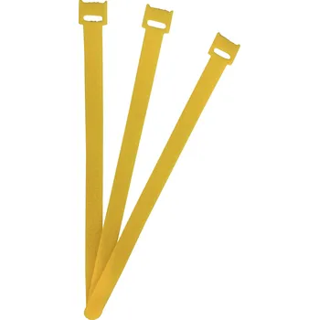 Zip FASTECH® kabelový manažer na suchý zip ke spojování háčková a flaušová část (d x š) 250 mm x 13 mm žlutá 100 ks