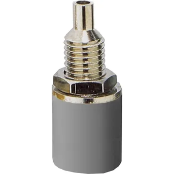 Krokosvorka BKL Electronic 072311 zdířka pro banánek zásuvka, vestavná vertikální Ø pin: 4 mm šedá 1 ks