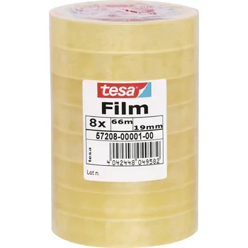 Izolační páska tesa 57208-00001-01 tesafilm Standardní transparentní (d x š) 66 m x 19 mm 8 ks