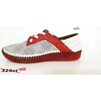 Dámské polobotky Dámské polobotky MANITU 840074-04 červené, velikost 39