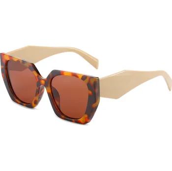 Sluneční brýle Techsuit - Sluneční brýle (3967) - pro ženy, PC rám a čočky - Leopard / Brown