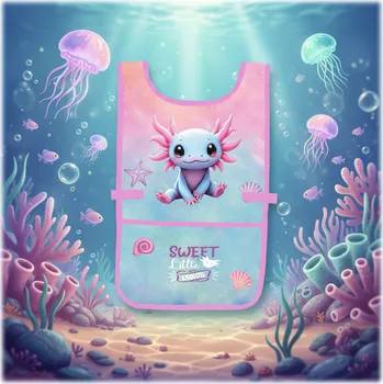 Dětská zástěra Oxybag Zástěra pončo Axolotl 9-91426