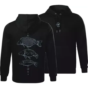 Pánská mikina Giants Fishing Mikina pánská černá Tři kapři - Giants Fishing Mikina pánská černá Tři kapři|vel. 4XL