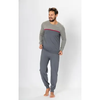 Pánské pyžamo M-Max pánské pyžamo s dlouhým rukávem velikost XL